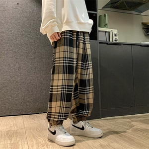 2025春装新款港风宽松休闲束脚潮流百搭休闲男装运动裤DM184-P45图片