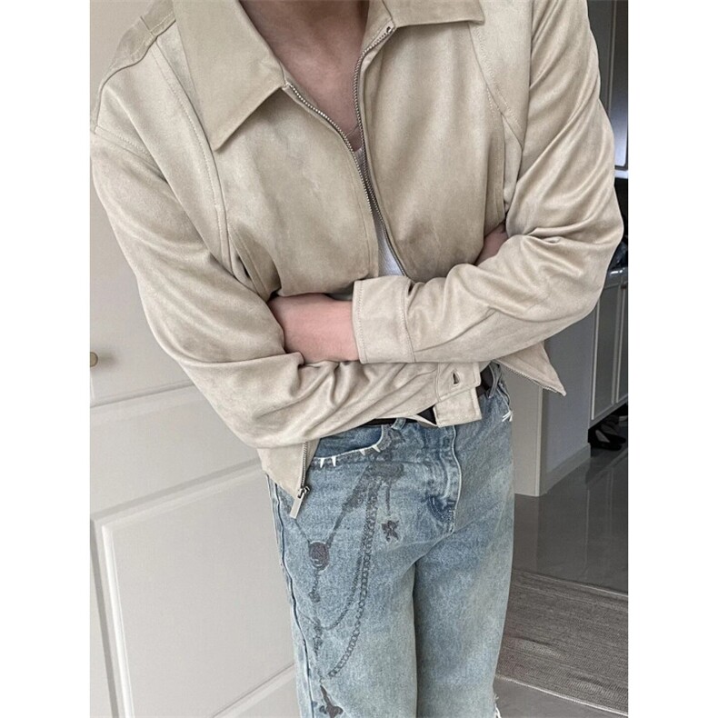 网图短款麂皮绒夹克春季时尚外套1209-1-JK21-P90主推可谈，男装夹克，星座1209-1