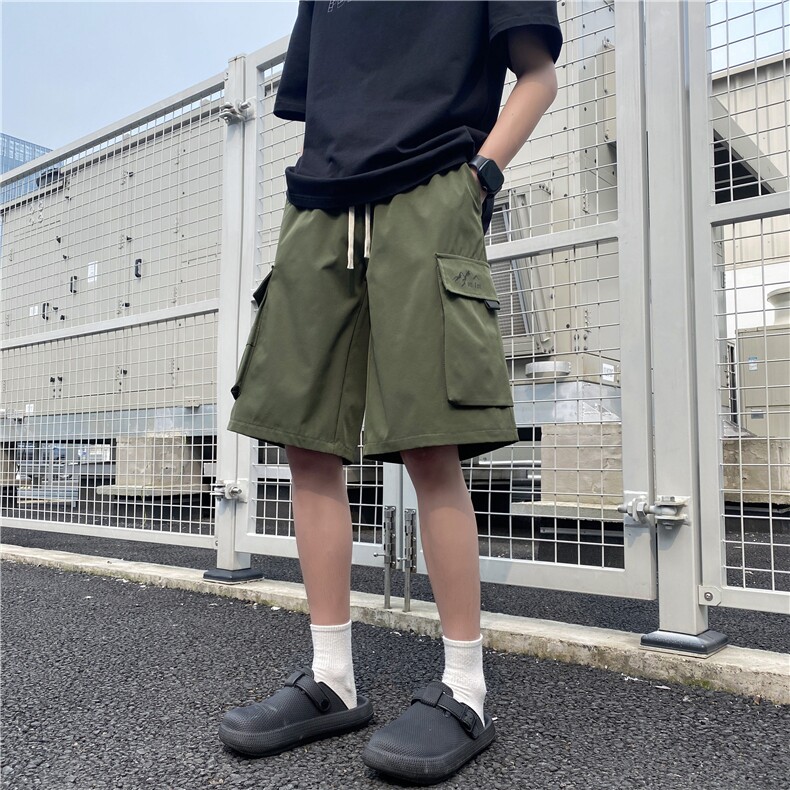 夏季新款潮流百搭工装口袋宽松休闲五分裤B315-K24116-特p30控58,男装牛仔裤,电商B315