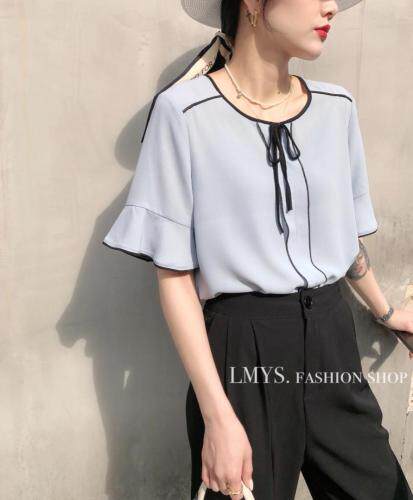 飘逸气质高雅小衫，女装，兰魅依生