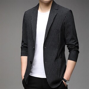 YZ6822男士2023秋新款长袖西服休闲外套单西修身小西装P125图片