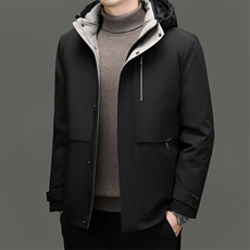 BZC23001钱塘2020-2新款时尚休闲简约冬季厚款中年男士羽绒服P270，男装羽绒服，钱塘207-2