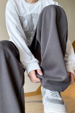 8XL-M特大码休闲裤男生简约休闲日系宽松直通长裤胖子男K933P40，男装休闲裤，电商D206-1