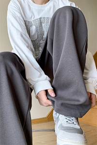 8XL-M 特大码休闲裤男生简约休闲日系宽松直通长裤胖子男K933P40图片