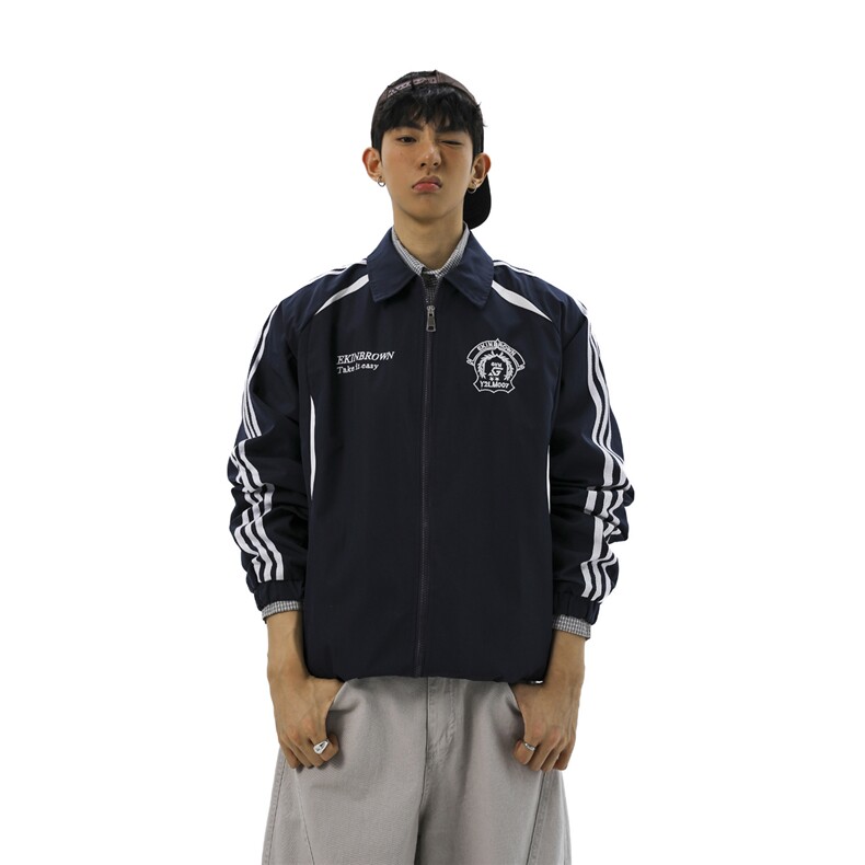 美式学院风刺绣设计大码M-5XL无影墙棒球服夹克男JK78073P79控128，男装夹克，星座227-7