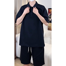 日系polo衫拼接T恤套装T3644上衣特P29控58/DK8615特P29控58，男装T恤，电商A007