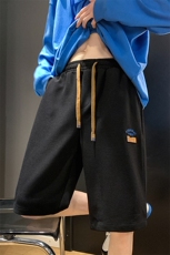 2025夏季新款短裤男刺绣沙滩休闲五分裤男休闲运动中裤K1074-P26，男装牛仔裤，星座207