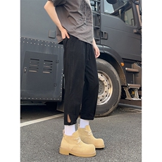 2025夏季新品七分休闲萝卜裤潮流脚口扣袢K383-P30，男装休闲裤，电商A178