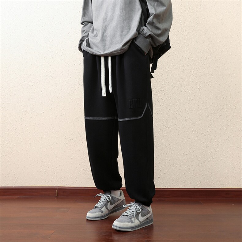 主推棉M-8XL秋季新款大码束脚潮流休闲卫裤109-K306-P50,男装休闲裤,星座109-1