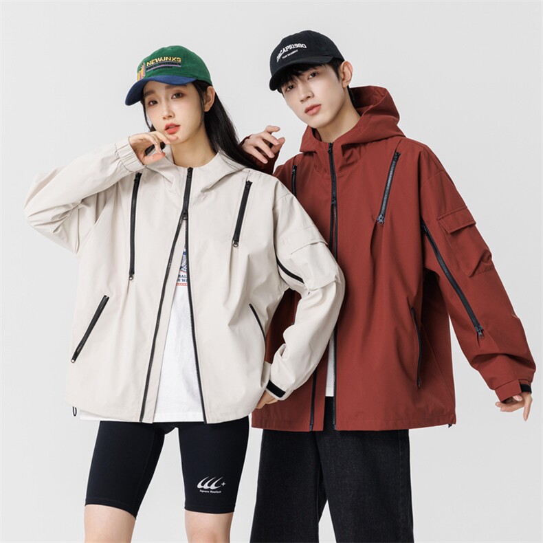 冲锋衣外套男春秋户外徒步登山服夹克潮牌痞帅高级感JK1562-P80,男装夹克,星座308B-2