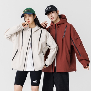 冲锋衣外套男春秋户外徒步登山服夹克潮牌痞帅高级感JK1562-P80图片
