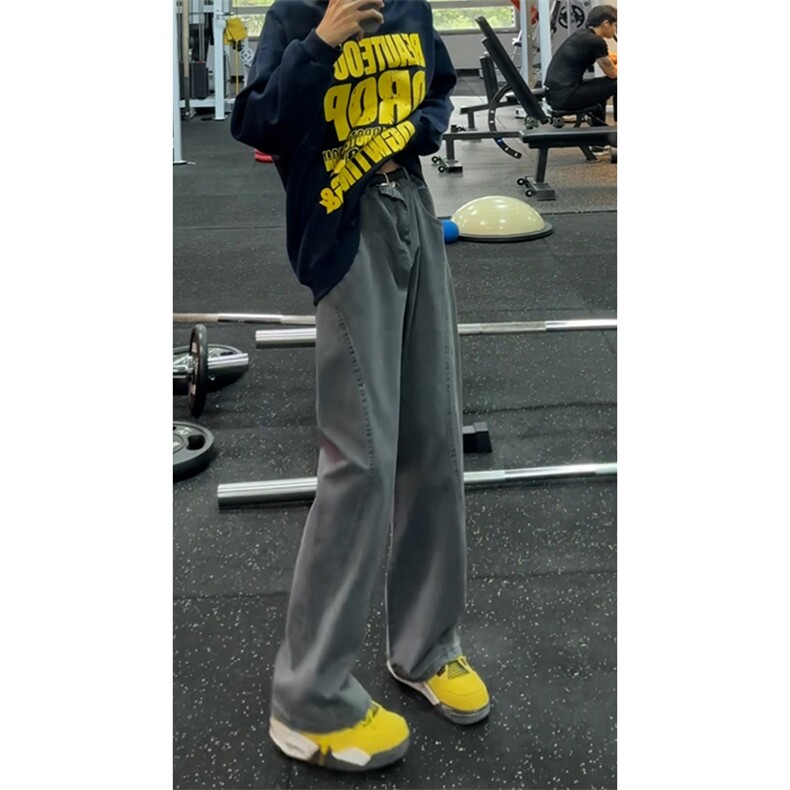 B221美式ins高街暗黑休闲宽松做旧牛仔裤LK24400-特P52控88,男装牛仔裤,电商B221