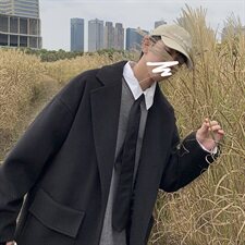 518秋冬毛呢大衣男外套潮流港风百搭加厚风衣男FX2020P105控128，男装毛呢大衣，星座507
