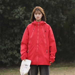 Cityboy情侣 时尚连帽冲锋衣外套夹克 团体班服图片
