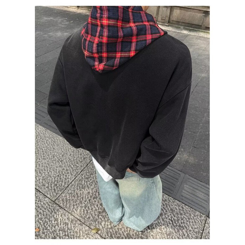 网络图现货！！假两件翻领格子夹克外套RS265-P68,男装夹克,星座1005-6