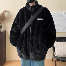 D3124-TP95控价138冬季新款加厚保暖上衣男时尚刺绣仿兔绒棉衣，男装棉衣，电商A102-1