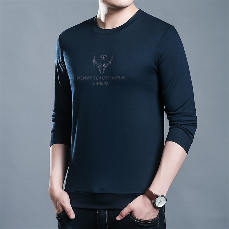 C2001钱塘2020-2秋冬新款男士卫衣大货高品质圆领长袖T恤P42,男装卫衣,钱塘207-2