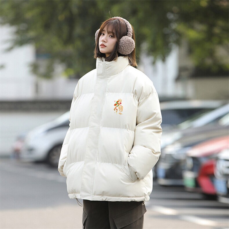 现货 抖音得物可供视频 冬季三防加厚羽绒棉衣外套面包棉服 81159图片