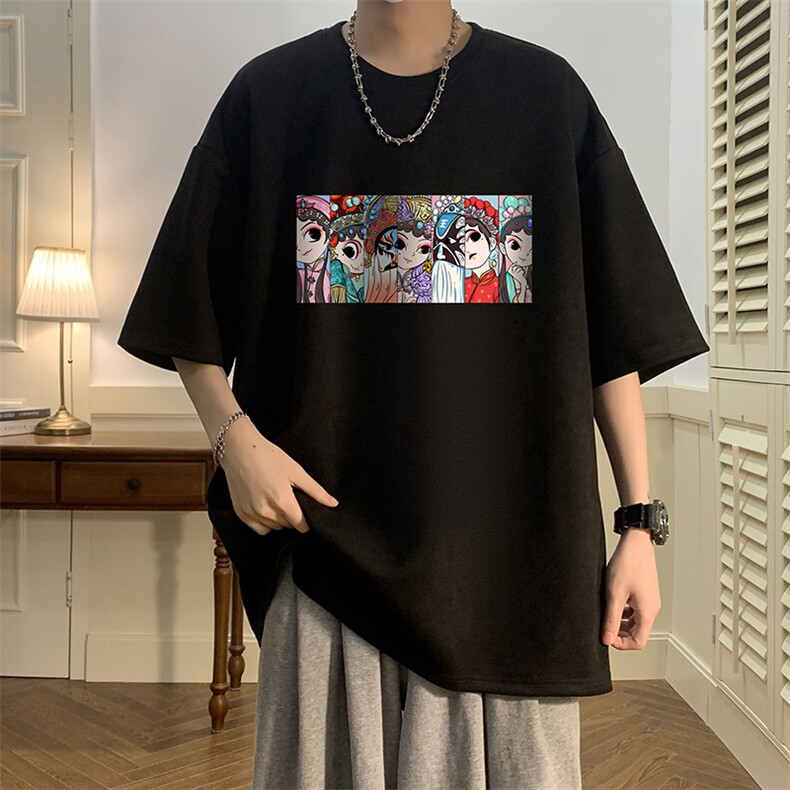 麂皮绒短袖t恤男大码半袖男 JD82250-P25图片
