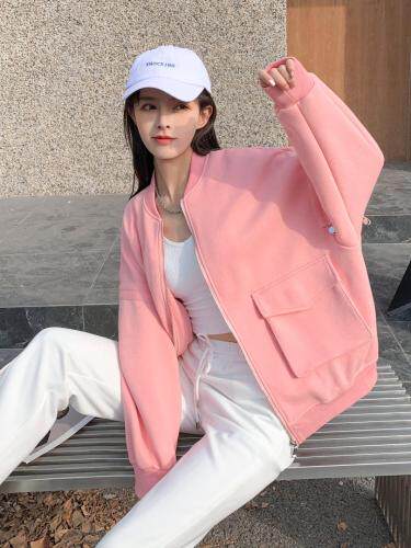 2021春装新款主打韩版时尚西服和休闲卫衣外套，女装卫衣/绒衫，艾格依