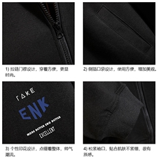 KS21120-P38连帽开衫卫衣男运动外套大码班服砖墙挂拍，男装卫衣，电商A040A