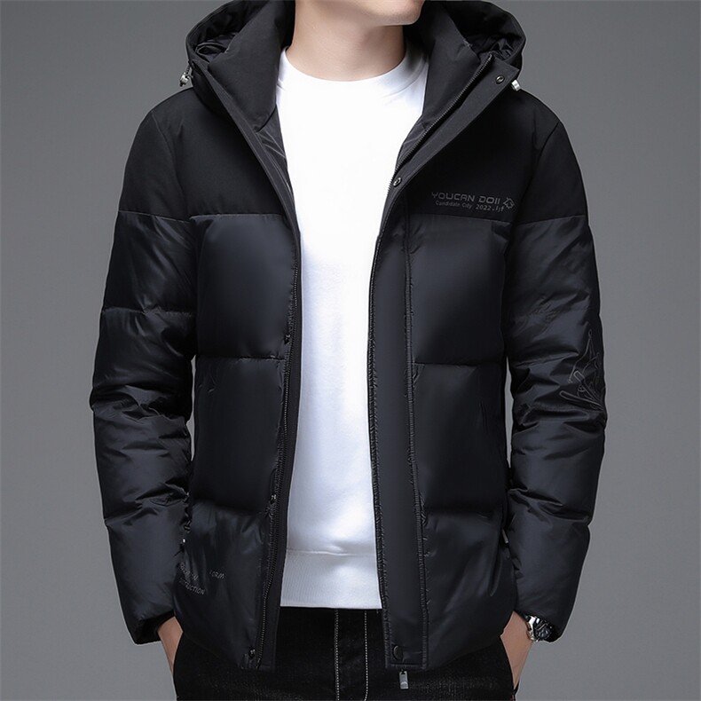 中青年男连帽羽绒服休闲保暖加厚短款外套爸爸装DFLDY6005-P285,男装羽绒服,电商B212（原钱塘6029）