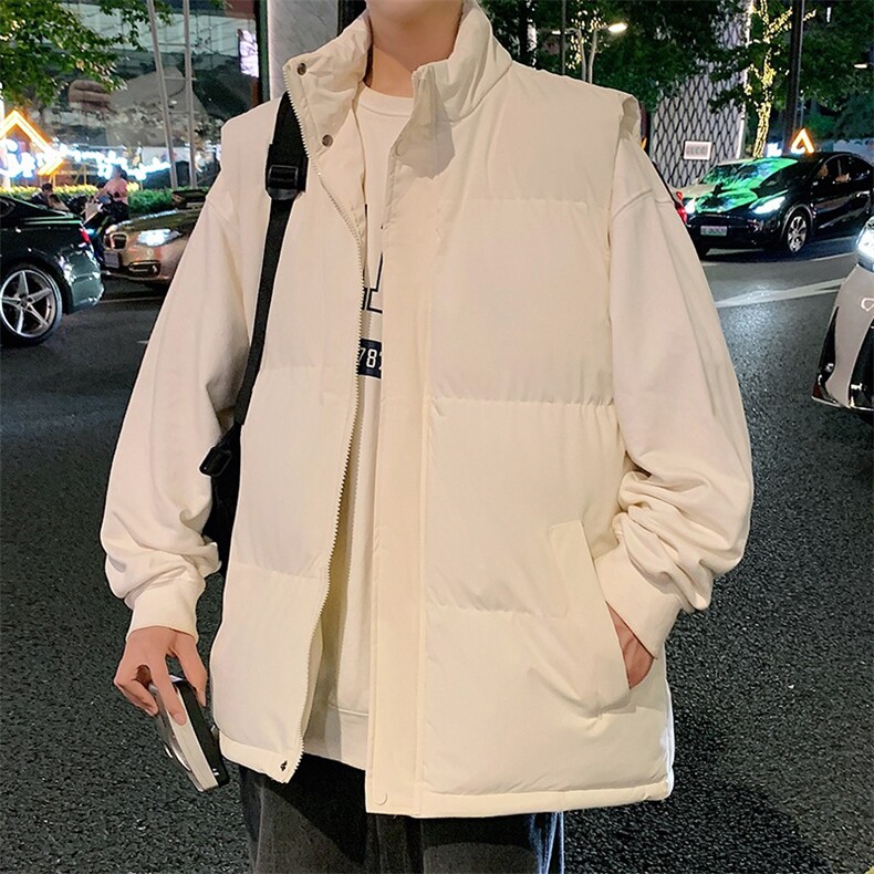 外贸羽绒棉马甲情侣秋冬新款韩版短款休闲宽松背心外套面包服图片