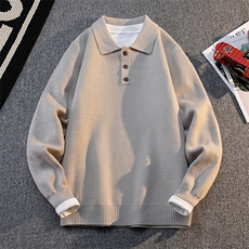 8788-P482025年秋冬新款翻领毛衣男时尚长袖针织衫，男装针织衫/毛衣，电商A113