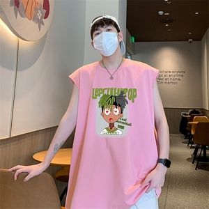 已注册直播得物抖音品质250克纯棉重磅男无袖背心T恤T546P28控39图片
