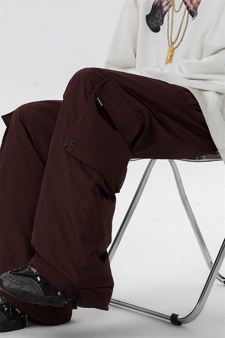 8XL-M三防登山工装羽绒裤男90白鸭绒冲锋裤子男YRK2001P118控158,男装休闲裤,电商D206-1