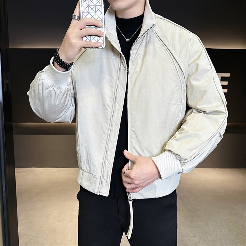 90新标2025设计款立领简约休闲加厚保暖羽绒服外套5889-P295,男装羽绒服,电商A413