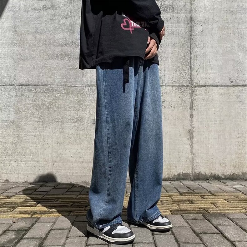 牛仔裤男秋季潮大码休闲裤子高街NK625P42,男装牛仔裤,星座1116-2
