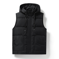 秋冬新款纯色针织连帽马甲时尚百搭，女装马甲，宏恒