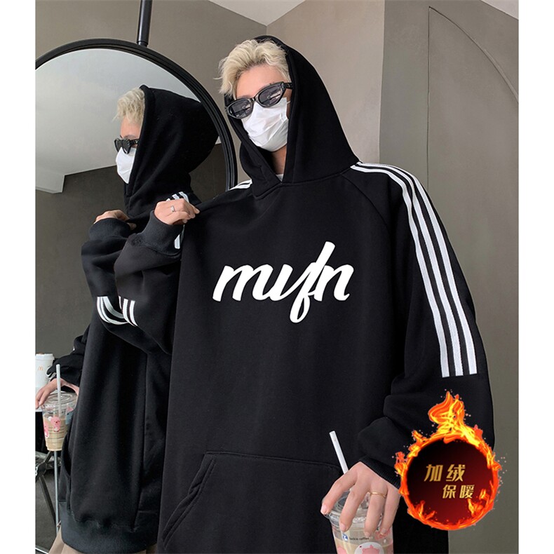 抖音得物供货提供视频秋冬重磅美式宽松织带连帽卫衣0409,男装卫衣,电商A486
