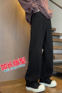 加长版裤子男高个子水洗微喇牛仔裤185cm110直筒KZ008P60加绒70图片
