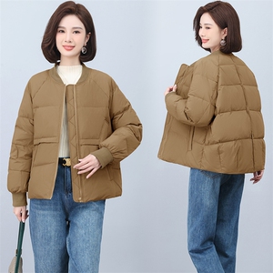 5601-2024年冬季白鸭绒短款休闲棒球服羽绒服图片