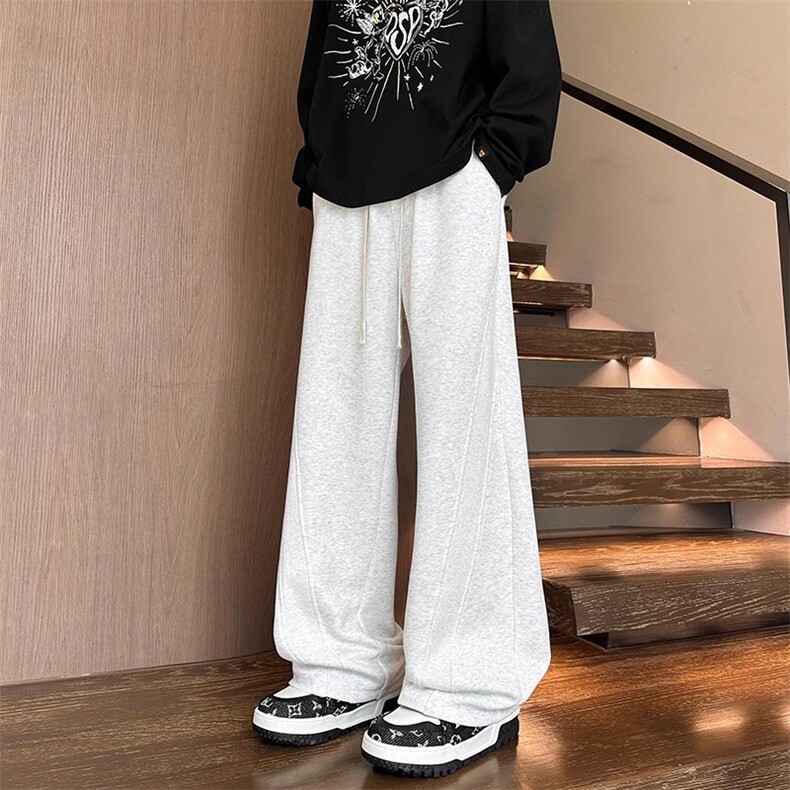 1506A/GK8810/P40秋季新款宽松直筒百搭阔腿运动长裤子，女装休闲裤，星座1506A