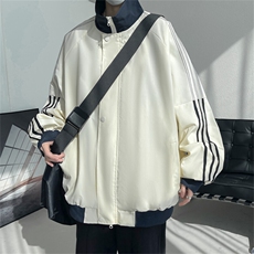 JK119/P65秋装潮痞帅宽松大码立领潮流休闲运动夹克外套，男装夹克，电商基地A050