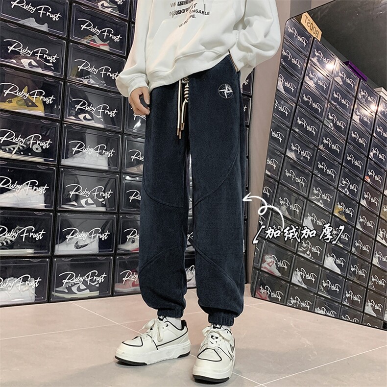 2025冬季新款欧棉绒加绒加厚保暖束脚棉裤A316-1-K1205P68控85,男装棉衣,星座906（原电商a316-1）