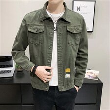 JK632-p55-限价78 大量现货网格牛仔夹克肥仔量足破洞印花大码图片