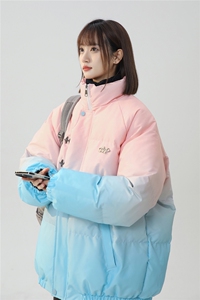 XZ-230-1MY58中性风简约轻奢扎染渐变飞机扣休闲面包服P128控158图片