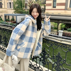 连帽毛呢外套8881P225K338图片