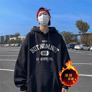 500克重磅秋冬美式加绒加厚卫衣外套DL1611常规特P35加绒特40图片