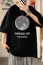 YT26254-P30亚短袖t恤男大码五分袖男宽松七分袖海报风，男装T恤，电商A040