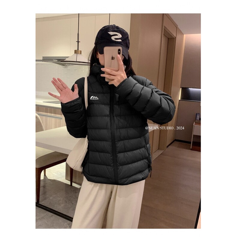 男女情侣户外休闲短夹克新款冬季轻质肋纹羽绒棉服,男装夹克,星座410-6（原星座1304-1）
