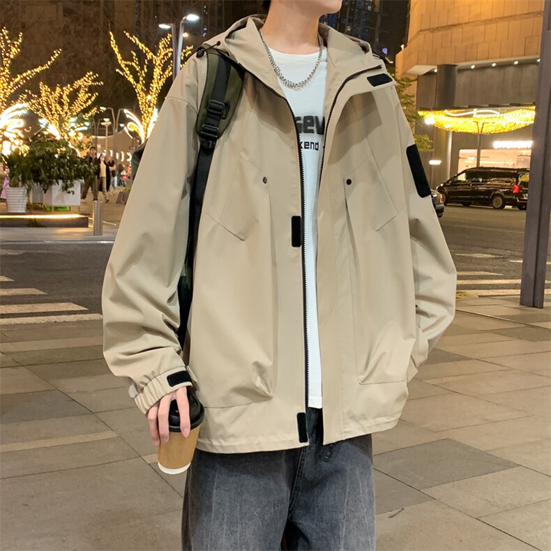 冲锋衣外套男春秋户外徒步登山服夹克潮牌痞帅高级感JK111-P83,男装夹克,星座308B-2