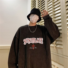 DSA028-SXCTV599抖音品质水洗重磅卫衣男高品质65棉圆领卫衣，男装卫衣，电商A028