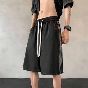 美式高街短裤男夏季潮牌侧边拉链运动五分裤XZ211-1-K2328-P45图片