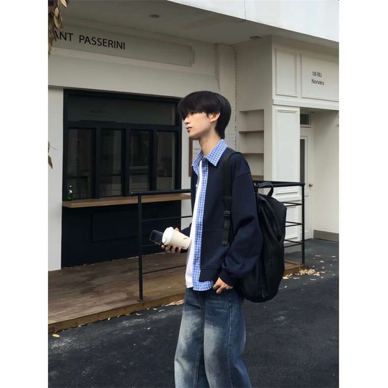 痞帅外套男高街潮牌港风日系韩版宽松夹克卫衣513AWY2494特P45,男装夹克,星座513A
