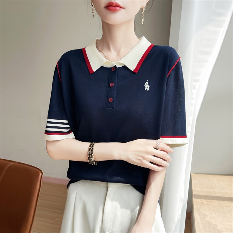 韩版宽松小个子设计感立体小花短袖上衣女夏季时尚减龄正肩T恤衫,女装T恤,暖娇绒
